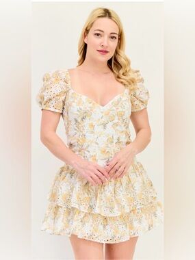 Bardot | Dresses | Bardot Karoline Lace Hourglass Dress In Orchidwht Size 4  | Poshmark